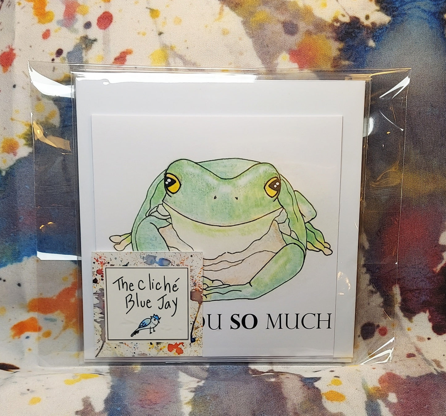 Happy Frog Likes You So Much 5.5x5.5" - 3 Card Pack - Blank Inside