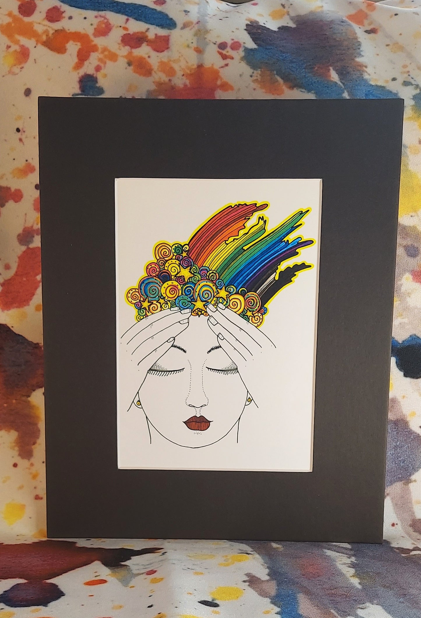 Rainbow Intuition Matted Print 8x10"