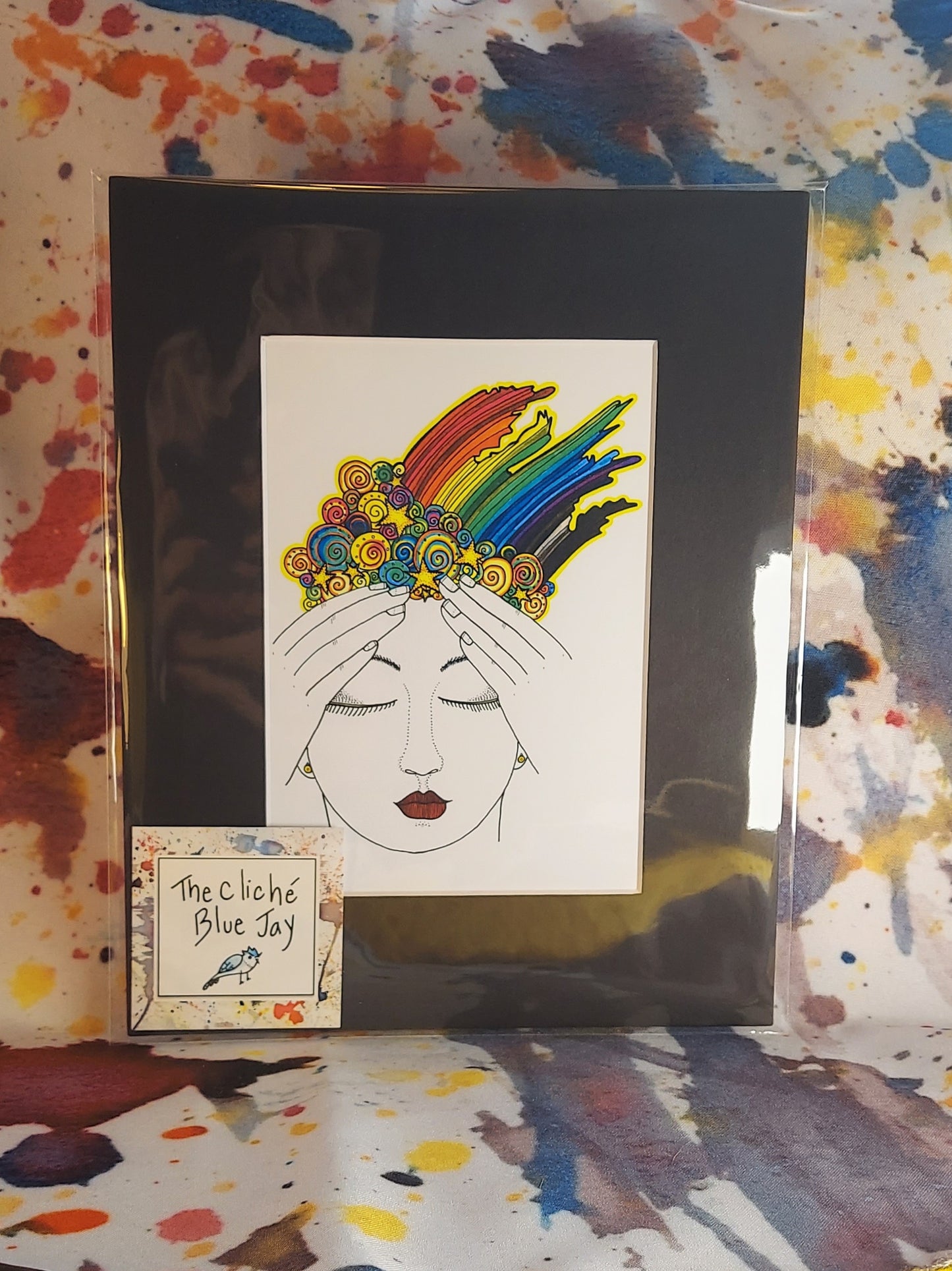 Rainbow Intuition Matted Print 8x10"