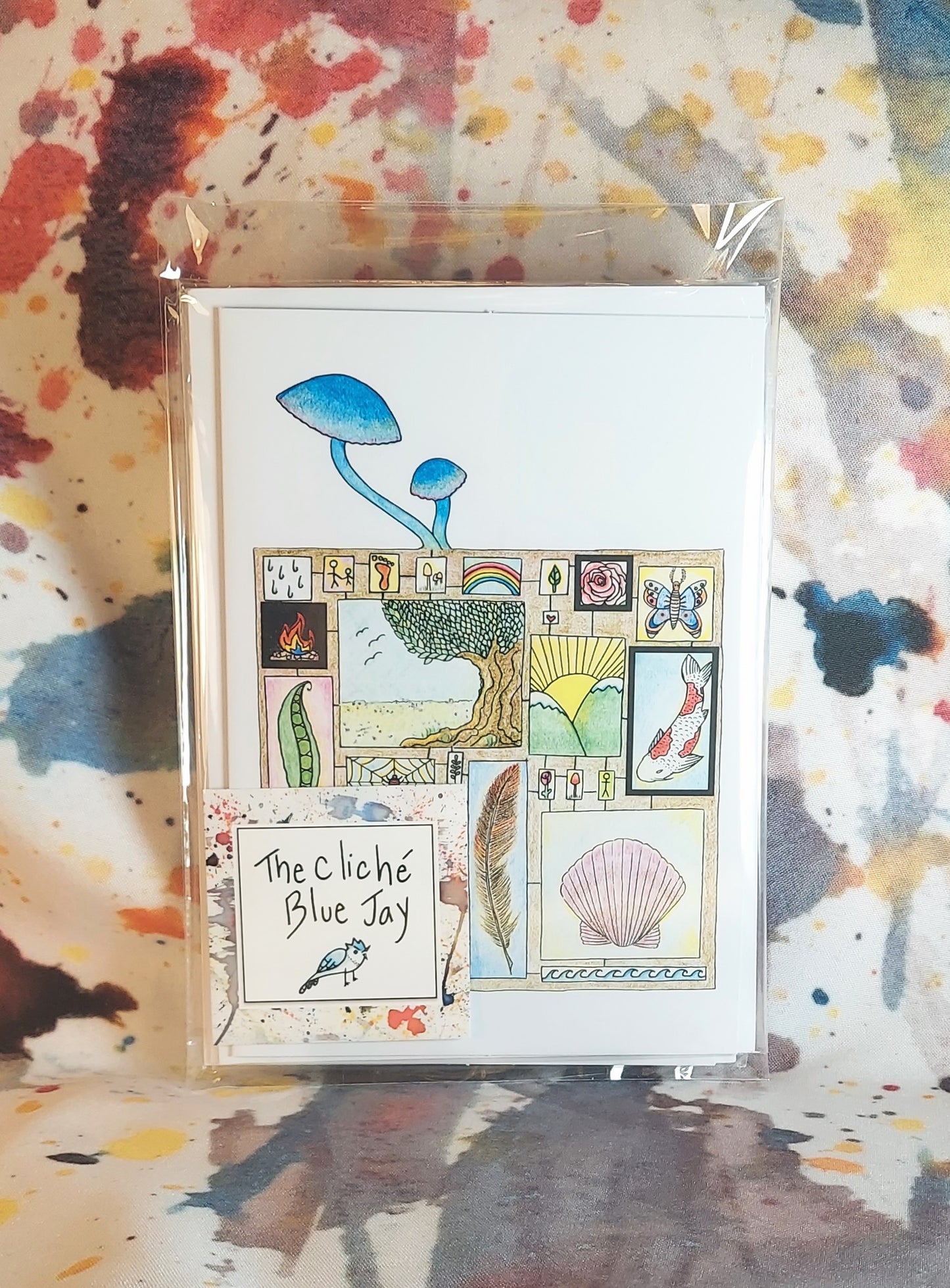 Mushroom Rhizome 5x7" 3 Card Pack