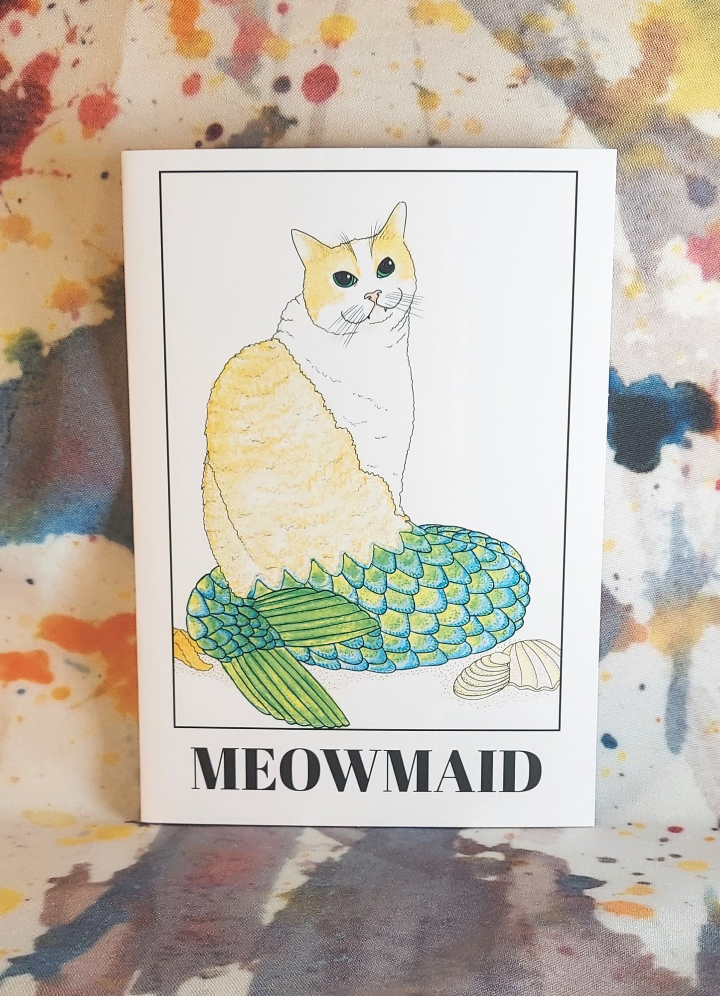 Meowmaid Mermaid Cat 5x7" 3 Card Pack