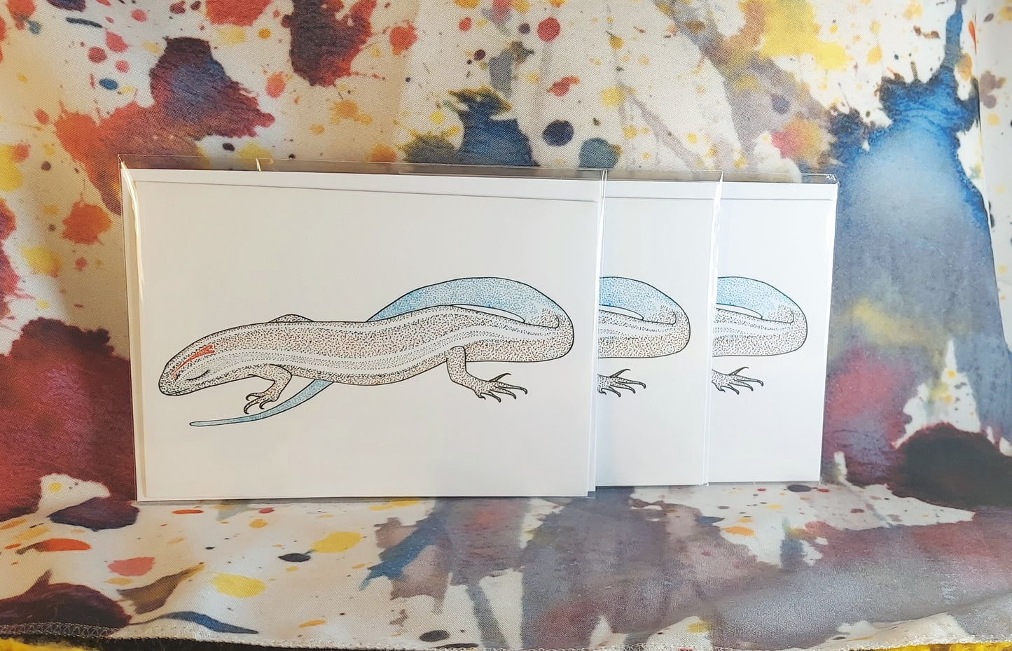 Peaceful Loving Lizard 5x7" 3 Card Pack